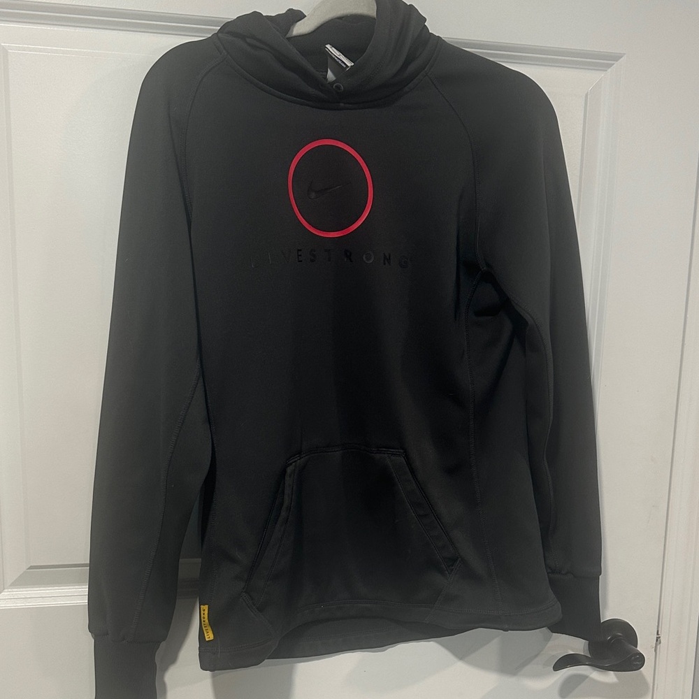 Nike Black womens  Hoodie with Red Accent